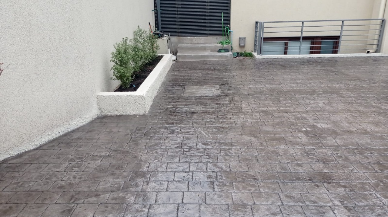 Proyecto hormigón estampado terminado